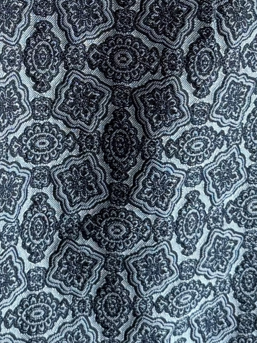 Brooks Brothers Blue Geometric-Print Pencil Skirt - Picture 2 of 7